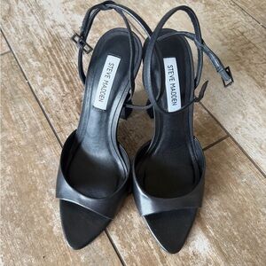 Steve Madden Black Strappy Heels